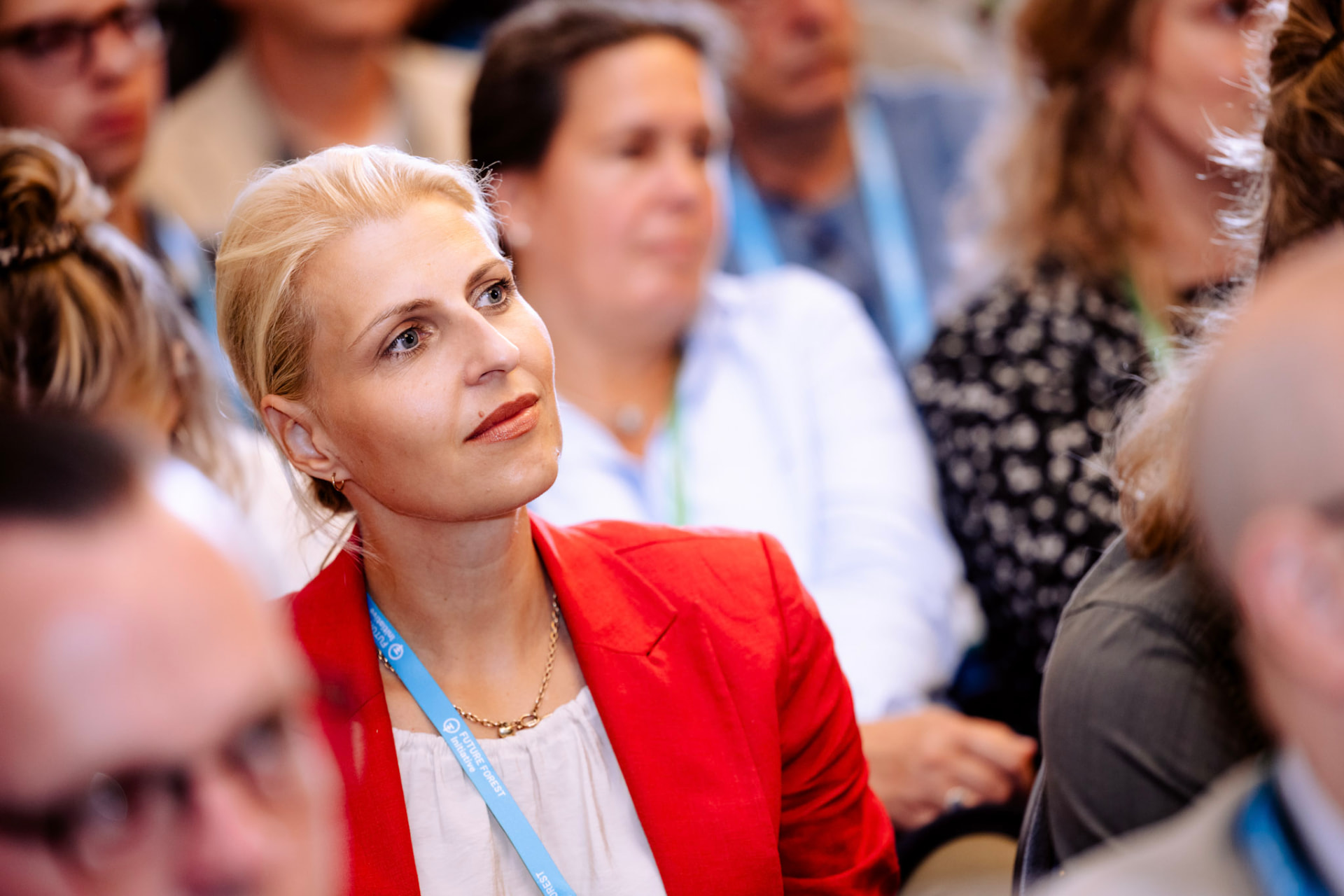 Denise Brauer in the audience of the Future Forest Forum